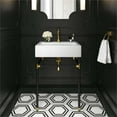 thumbnail image 2 of Modway Redeem 24" Wall-Mount Stainless Steel Bathroom Vanity in Black/White, 2 of 7