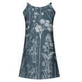 thumbnail image 5 of IROINNID Sundress For Women Sleeveless Round Neckline Summer Sexy Casual Backless Mini Dress Regular Print Dress, 5 of 5
