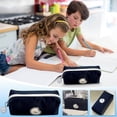 thumbnail image 1 of Ke1Clo Portable Pencil Case, Large Capacity Double-Layer Stationery Bag for Pens, Pencils, Multifunctional Organizer Pouch with Durable Cloth Material for School Office, 1 of 7