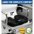 thumbnail image 3 of Everlasting Comfort Memory Foam Seat Cushion – Ergonomic U-Shaped Chair Pad for Tailbone Pain Relief, 3 of 10