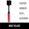 thumbnail image 3 of GORILLA GRIP Food Chopper, Ground Meat Smasher, Patented, Heat Resistant, Soft Silicone Handle Red, 3 of 10