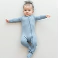 thumbnail image 2 of Kyte Baby Zippered Footie in Slate, 2 of 8