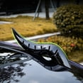 thumbnail image 4 of Car Roof Devil Horns Decoration Carbon Fiber Style Exterior Car Roof Sticker With Airflow Guide, 4 of 6