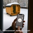 thumbnail image 5 of Backyard Discovery Lennon 4-6 Person Cedar Outdoor Cube Sauna, Porch, 9kW Electric Heater, 5 of 14