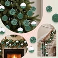 thumbnail image 2 of Fwttom Sequin Christmas Ball Ornaments Set of 16 Shatterproof Hanging Merry Christmas Tree Decorations for Holiday Gifts Xmas Decor, Green, 2 of 7