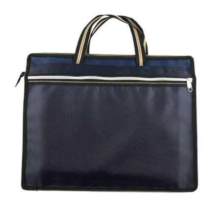 

Document Bag Zipper Pouch Handbag Briefcase Student Carrying Storage Bag for School Office Supplies Document Bag Zipper Pouch Handbag Briefcase Student Carrying Storage Bag Blue