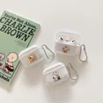 thumbnail image 5 of Bonita funda para auriculares Snoopy Charlie Brown para AirPods 1 2 3 Pro 2021, funda protectora transparente suave de TPU para auriculares inalámbricos Bluetooth, 5 of 5