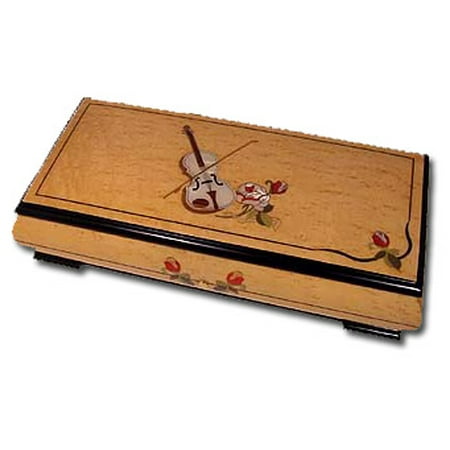 Reuge Swiss Music Box - Exquisite 5 - 50 Note Reuge Interchangeable Masterpiece with Mother of Pearl Inlay Music Box