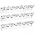 thumbnail image 2 of 3PCS Jewelry Hanging Hooks, Self-Adhesive Paste Holder, Plastic Wall Mounted Display Organizer Hanger for Bedroom, Closet, Bathroom, Vanity, Suitable for Rings, Necklaces, Bracelets Display,Z0-Clear, 2 of 6