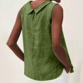 thumbnail image 7 of Womens Summer Casual Linen Sleeveless Tank Tops Basic Lightweight Crewneck Blouse Shirts Layering Tee, 7 of 7