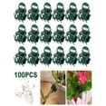 thumbnail image 2 of 100 Pcs Plant Clips Orchid Clips Plants Orchid Support Clips Flower Vine Clips for Supporting Stems Vines Stalks Climbing Plant Grow Upright, 2 of 6