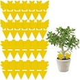 thumbnail image 1 of Paquete de 24 trampas pegajosas para moscas de frutas y hongos, mata insectos amarillos para plantas de interior y exterior Adepaton LRWJ836-3, 1 of 6