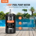 thumbnail image 2 of VEVOR 1 HP Pool Pump Motor, 56J Frame, 115V(9.8 Amps)/230V(4.9 Amps) 3450 RPM, 60Hz, 1.4 Service Factor, 90μF/250V Capacitor, CCW Rotation Round Flange Replacement Motor, 2 of 9