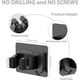 thumbnail image 4 of 4pcs Stainless Steel Mop And Broom Holder, Wall Mount Self Adhesive Mop Broom Organizer With Utility Hooks, 4 of 5