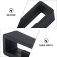 thumbnail image 4 of Miangastore 2PCS Silicone Watch Band Strap Loops Strap Silicone Ring Movable Ring Positioning Buckle Compatible for Garmin Fenix X5 - Inner Diameter 22mm (Black), 4 of 8
