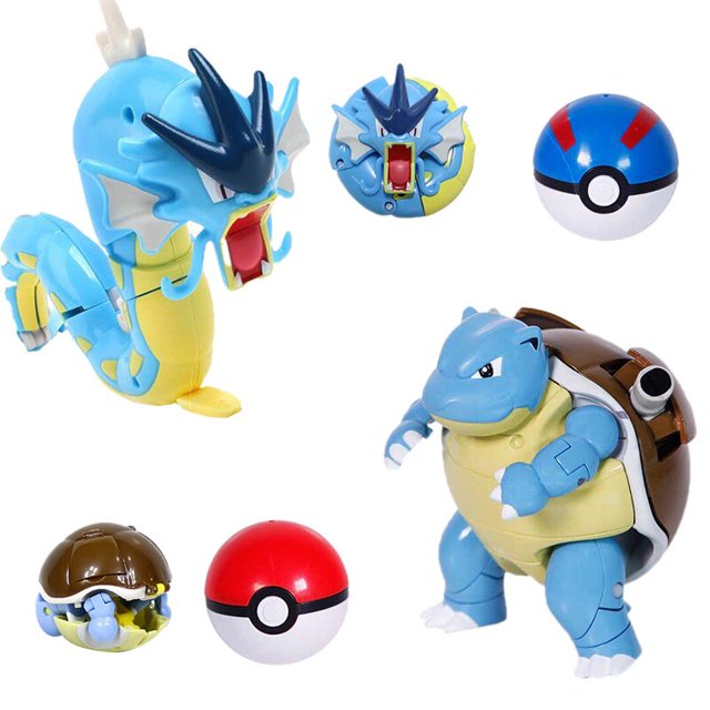 Figuras de acción de Pokémon para niños pequeños, juguete de bola de elfo, modelo de Pikachu Mewtwo Ash-Greninja Lunala Pokeball, regalo hola suerte unisex