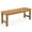Teak, variant on ONBRILL Outdoor Bench, 2-Person Poly Lumber Garden Bench, No Rot/Fade for Backyard and Park, Black