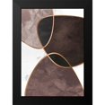 thumbnail image 2 of Design Fabrikken 18x24 Black Modern Framed Museum Art Print Titled - Velvet Shapes 4, 2 of 5