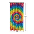 thumbnail image 5 of Colorful Rainbow Tie Dye Spiral Pattern Shower Curtain 36"x72" ,Bathroom Decorative Shower Curtains Set with 12 Hooks,Modern Waterproof Washable Shower Curtain, 5 of 6