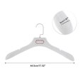 thumbnail image 5 of Ofertas Únicas 4 Pcs Percha de Armario Ligera Gancho Plano Percha de Ropa Blanco Tono Dorado, 5 of 5