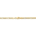 thumbnail image 4 of Leslie's Real 14kt Yellow Gold 3.25mm Flat Figaro Chain; 22 inch; Lobster Clasp; for Adults and Teens; for Women and Men, 4 of 5