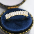 thumbnail image 2 of 2Ct Baguette Cut Lab-Created Diamond Half Eternity Ring 14k Yellow Gold Plated, 2 of 2