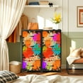 thumbnail image 6 of 4 Drawer Vertical Storage Dresser Paint splatter Color Blobs dark Ink Splashes Spatter with Wood Top Fabric Pull Drawers, 6 of 8