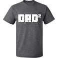 thumbnail image 2 of OXI T-Shirt - Dad Square, Basic Casual T-Shirt for Men's and Women Fleece T-Shirt Short Sleeve - Graphite Heather Medium, 2 of 3
