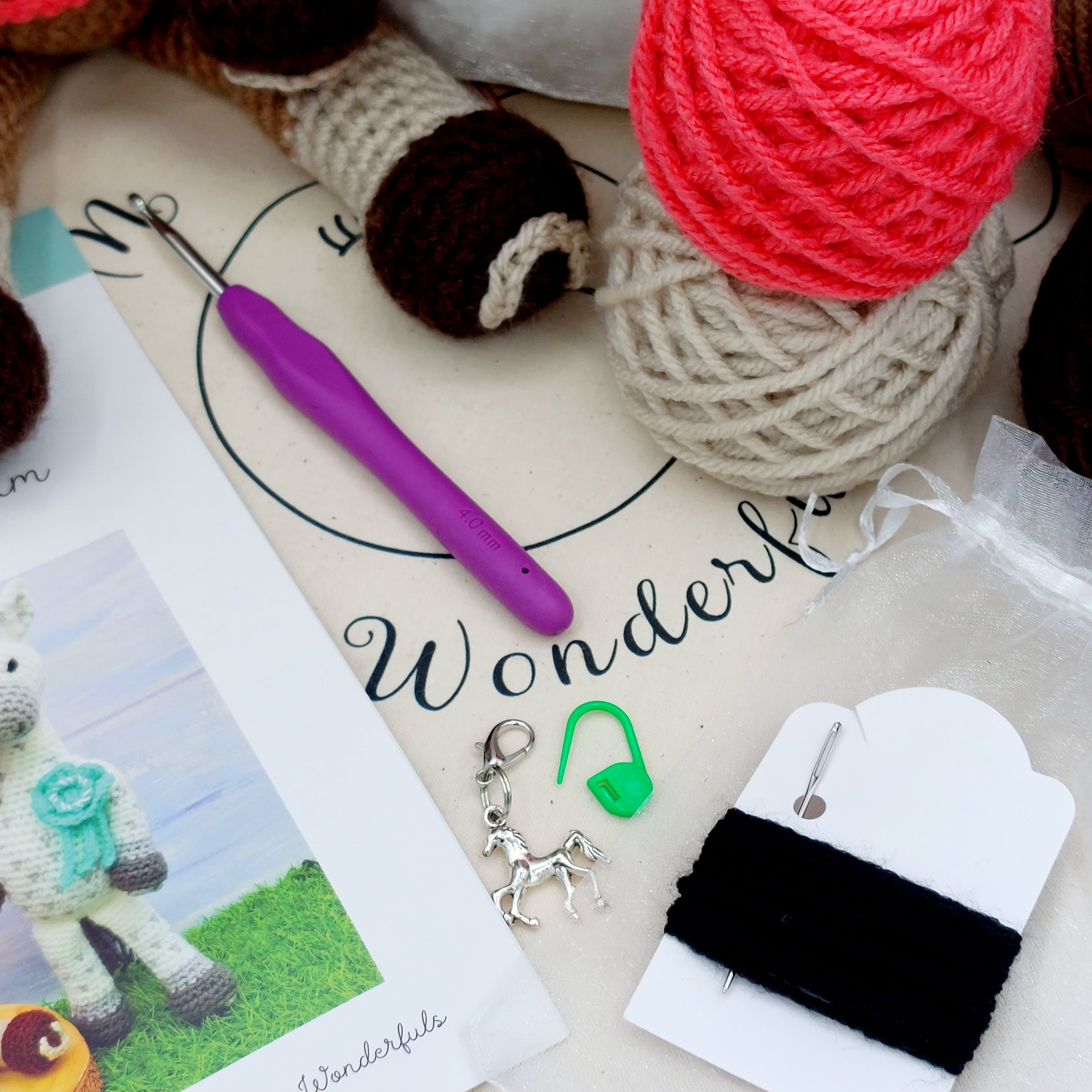 Horse Crochet Kit - Sundance and Storm the Ponies (Sundance the Horse Kit)