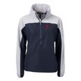 thumbnail image 2 of Women's Cutter & Buck  Navy Philadelphia Phillies Charter Eco Recycled Half-Zip Anorak Jacket, 2 of 3