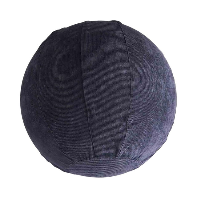 Manta de pelota de yoga para pilates, manta de pelota de ejercicio, portátil con asa, sentado gris oscuro 55cm