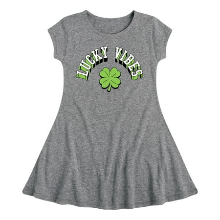 

Instant Message - Lucky Vibes - Toddler & Youth Girls Fit & Flare Dress