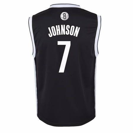 Joe Johnson Jersey - Joe Johnson Brooklyn Nets NBA Adidas Black Official Road Replica Basketball Jersey For Toddler (2T)