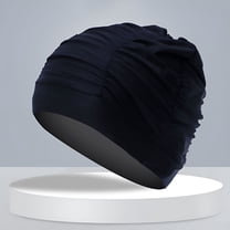 TELOLY Men Women Soft Drape Elastic Swimming Cap Hat for Long Hair Dreadlocks