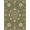 Green, Pattern 11, variant on ODIKA Neutral Scrolling Botanical Symmetrical Design Dusty Rose Decor for Dorm Room, Small Living Apartment, Stain Resistant Low Profile