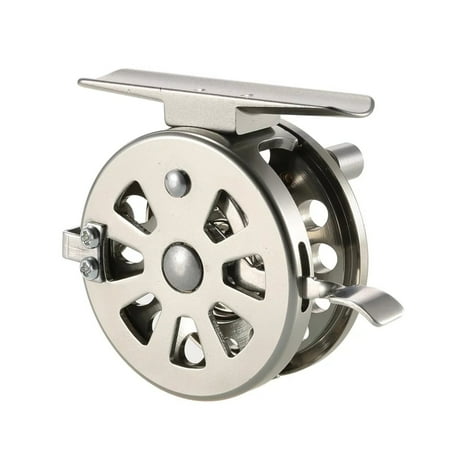 WYQLFSB Fly Fishing Reel Right Handed Aluminum Alloy Smooth Ice Fishing Reels Fly Reels Fishing Accessories Silver