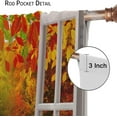 thumbnail image 6 of Landscape Curtains,Nature 3D Scenery View Window Treatments for Living Room, Autumn Forest Lake Botanical Maples Scape Curtain 2 Panels,52x84 Inch, 6 of 6