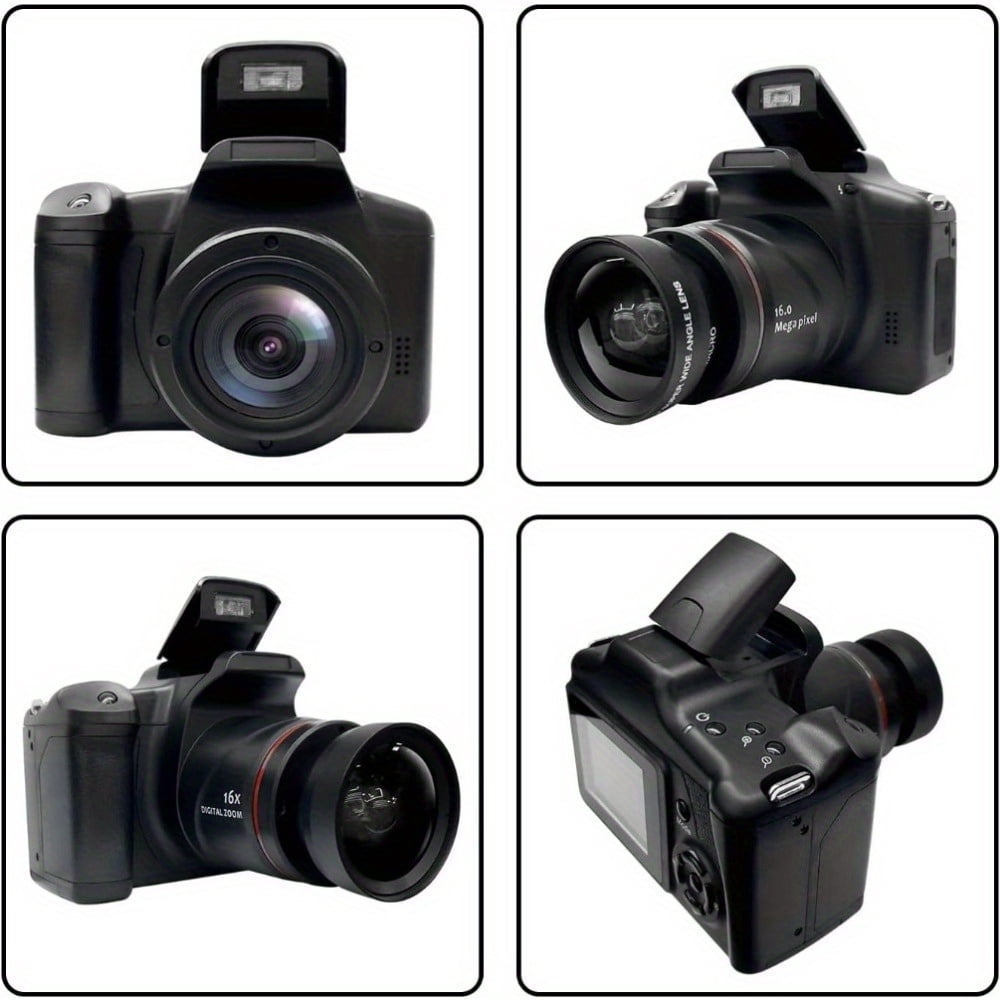Digital Camera for Photography: 2.4" LCD, 16X Zoom, 1080P Vlog, 9.88mm Wide-Angle Lens, Easy to Use, Ideal Gift for Men and Women
