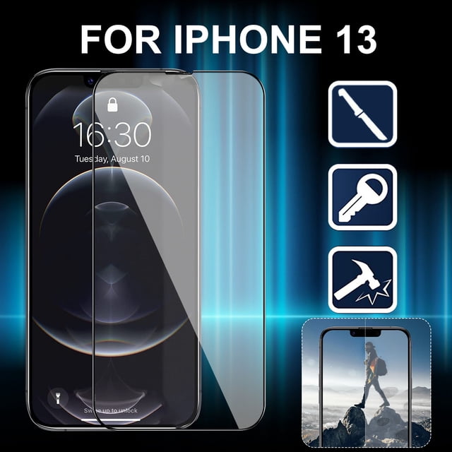 1PCS Cubierta completa 9H Cubierta templada Protector de pantalla de vidrio templado 3D para iPhone 13