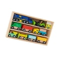 thumbnail image 1 of Juego de juguetes de tren de madera Montessori con reconocimiento de formas, estuche de almacenamiento para regalo, juguetes de tren Estilo C, 1 of 9