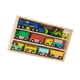thumbnail image 1 of Juego de juguetes de tren de madera, vagones de tren, juguetes navideños, tren de juguete interactivo Montessori Estilo C, 1 of 9
