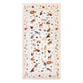thumbnail image 3 of Lecolaco Washable Area Rug 2'x4', Soft Low-Pile Floral Cat Rug, Non-Slip Floor Mat for Living Room, Laundry, Beige, 3 of 8