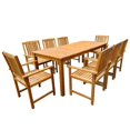 thumbnail image 1 of vidaXL 9 Piece Outdoor Dining Set Solid Acacia Wood, 1 of 4