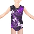 thumbnail image 2 of Maillot de Bain une Pièce pour Filles 3-14 Col en V Maillot Sans Manches, 2 of 5