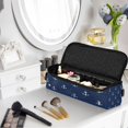 thumbnail image 2 of Hair Tools Storage with Heat Resistant Mat- White Shape Printed Curling Iron Travel Bag/Flat Iron Case for Women, 2 of 8