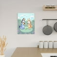 thumbnail image 6 of Lsque Bluey Pattern Decorative Picture – Unique Modern Wall Art, Ready-to-Hang Canvas Print for Home (Vertical), 6 of 6
