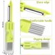thumbnail image 2 of Stainless Steel Vegetable Cutter, Shredders Plastic Handles Sharp Enough Multi-purpose Peeling For Chopping Onions Green Onions Vegetables Kitchen Kit, 2 of 5