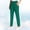 Green, variant on Delayuji Womens Casual Pant Ice Silk Solid Color Comfortable Active Fit Work Pants Daily Wear