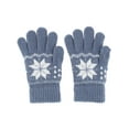 thumbnail image 2 of CTM Kid's Snowflake Pattern Winter Gloves, 2 of 4