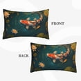 thumbnail image 2 of Yiaed Koi Pond Lilies Print Brushed Microfiber Envelope Pillowcases, Standard,Envelope Closure Pillow Cases(Without Pillow Core)-14"x20", 2 of 6